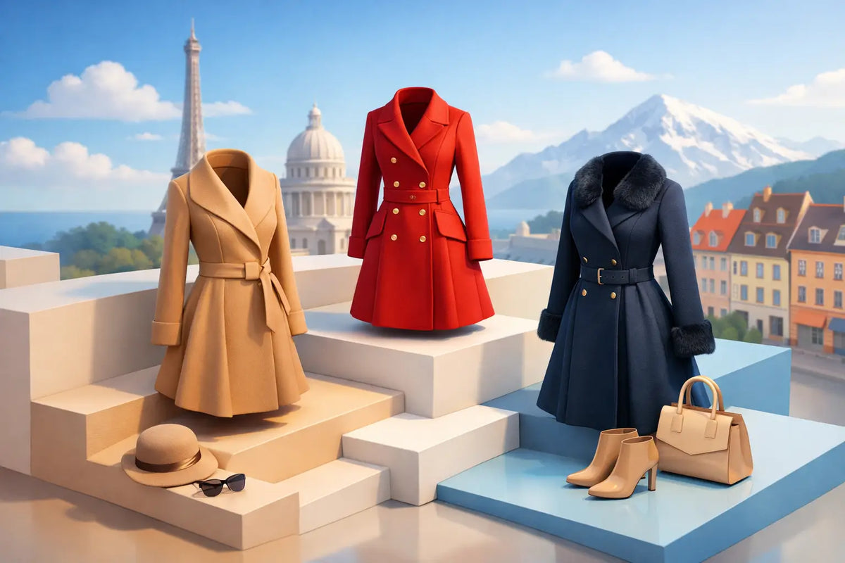 European-Inspired Women's Coats With Real Presence