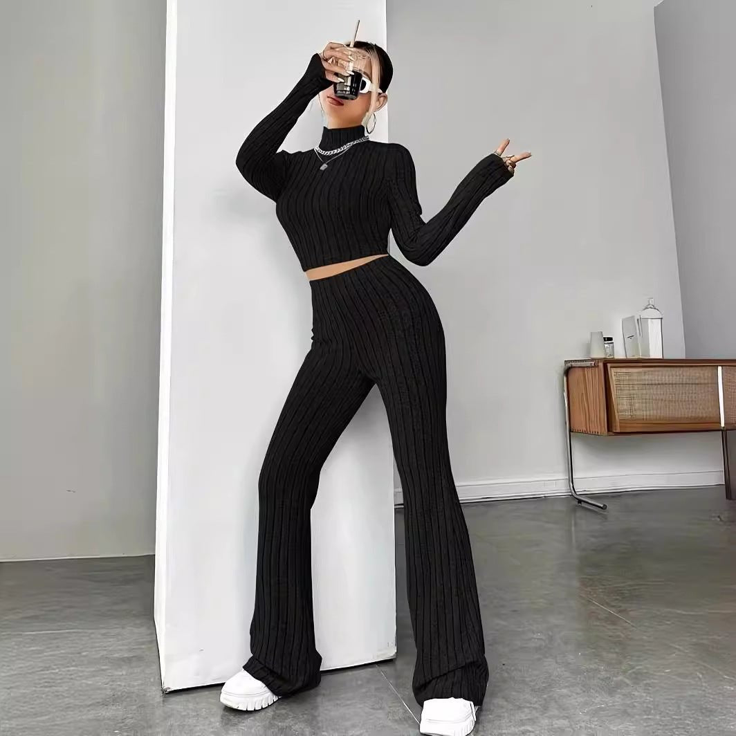 Women Fall Winter Loose Sweatshirt Two Piece Set Long Sleeve Top And Pants Outfit Casual Inner Matching Suit | Mode