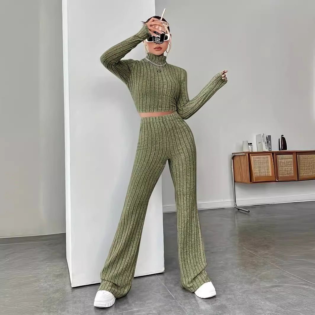 Women Fall Winter Loose Sweatshirt Two Piece Set Long Sleeve Top And Pants Outfit Casual Inner Matching Suit | Mode