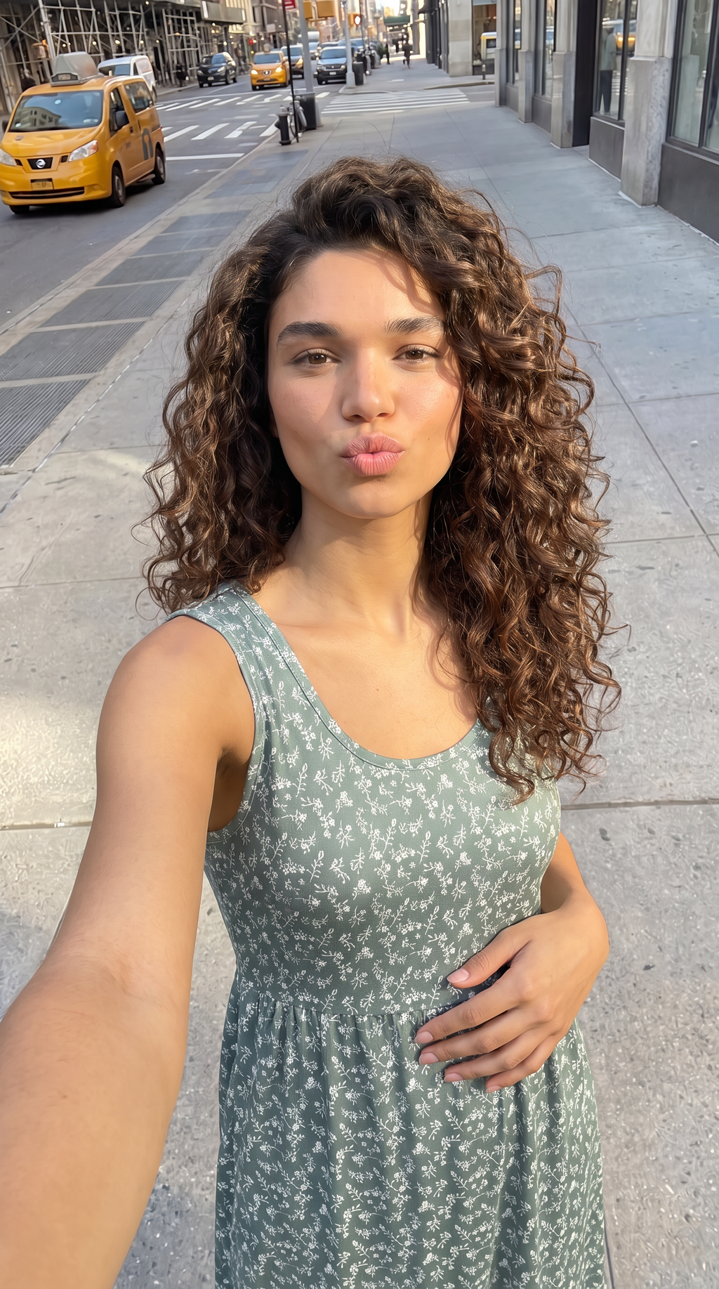 Robe Ligne A Imprimé Floral — Sans Manches