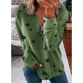 Star Print Long Sleeve Pullover Women's Sweatshirt | Mode