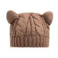 Hand Made 3D Cute Knitted Cat Ear Beanie For Winter | Mode
