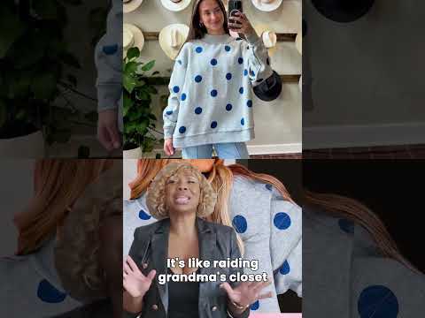 Sweat-shirt décontracté à col montant imprimé à pois pour femme