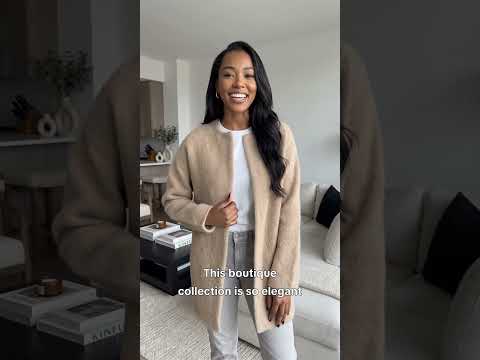 Cardigan uni boutonné pour l'automne