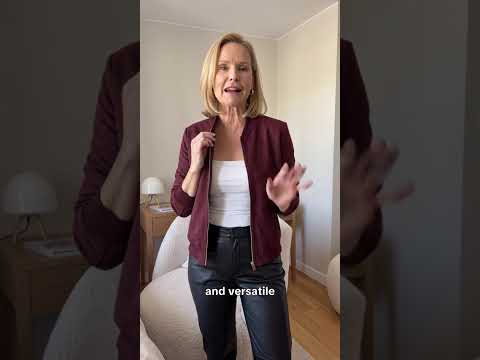 Veste zippée unie à col teddy slim fit pour femme
